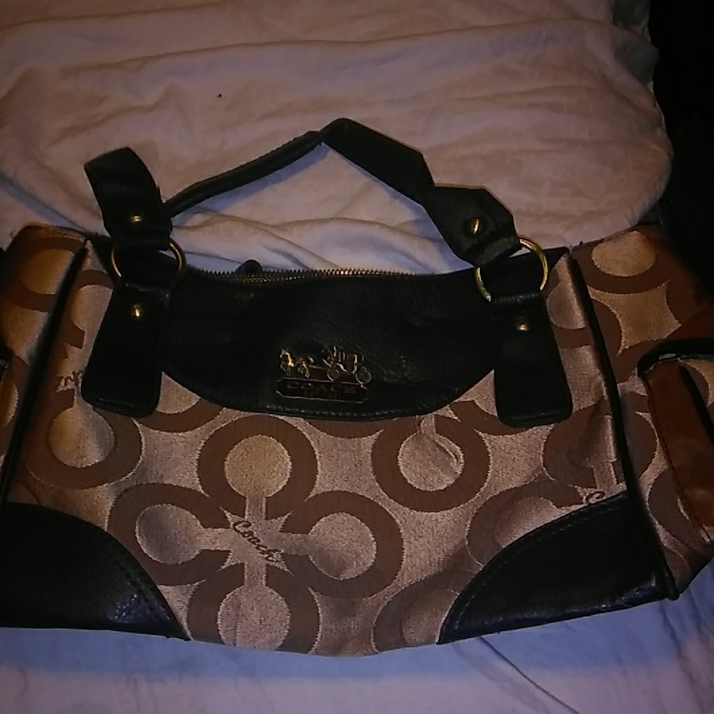 Coach gold purse